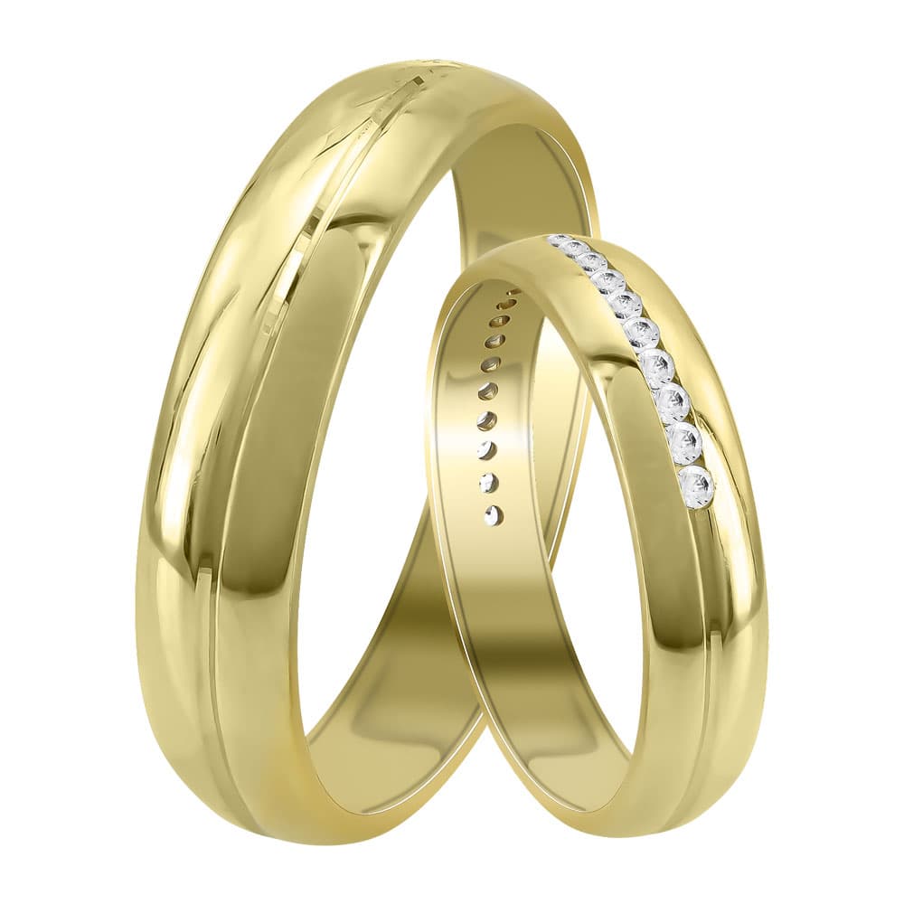 Women's Wedding Bands Gofas Gold