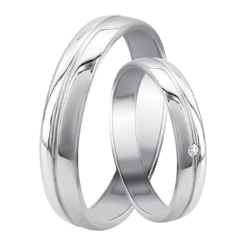Women's Wedding Bands Gofas Silver