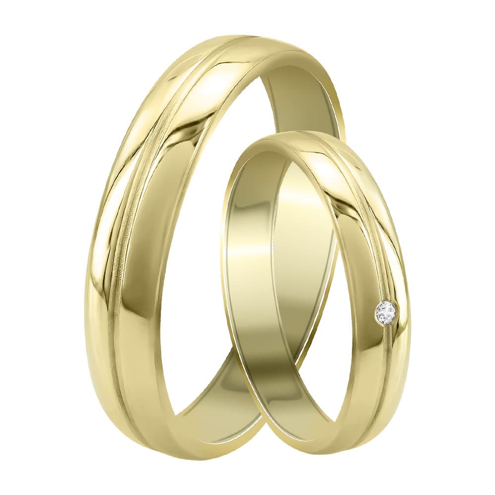 Women's Wedding Bands Gofas Gold