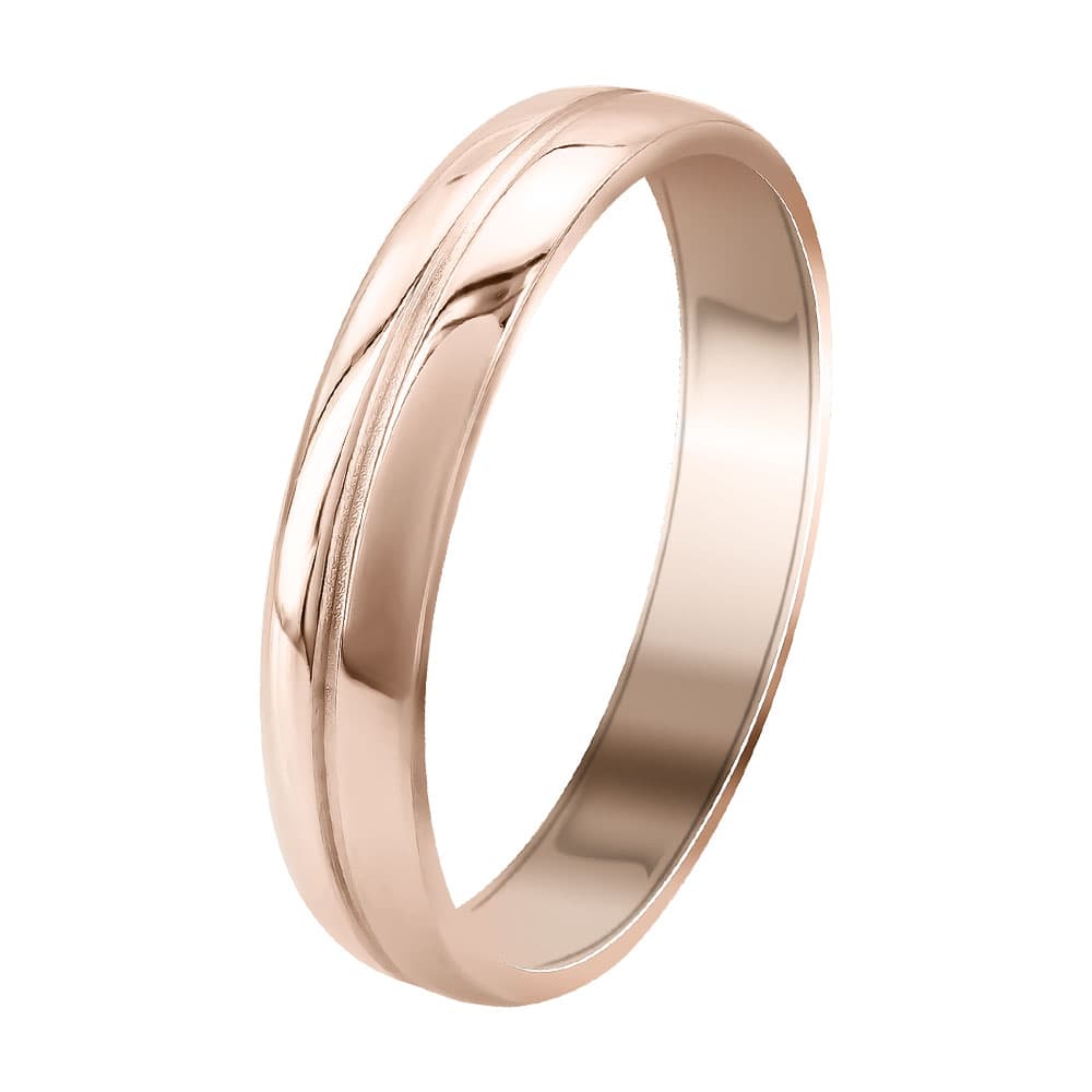 Women's Wedding Bands Gofas Rose Gold