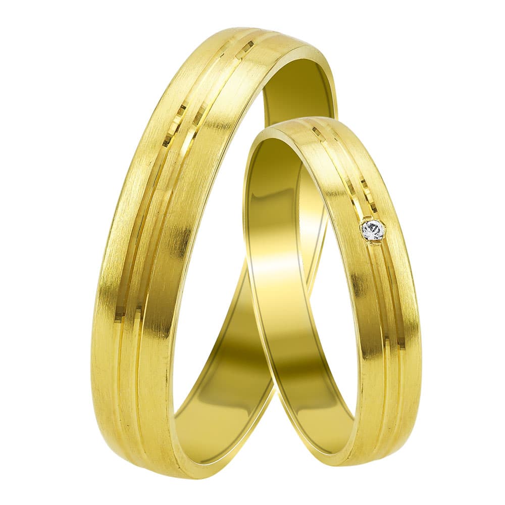 Women's Wedding Bands Gofas Gold