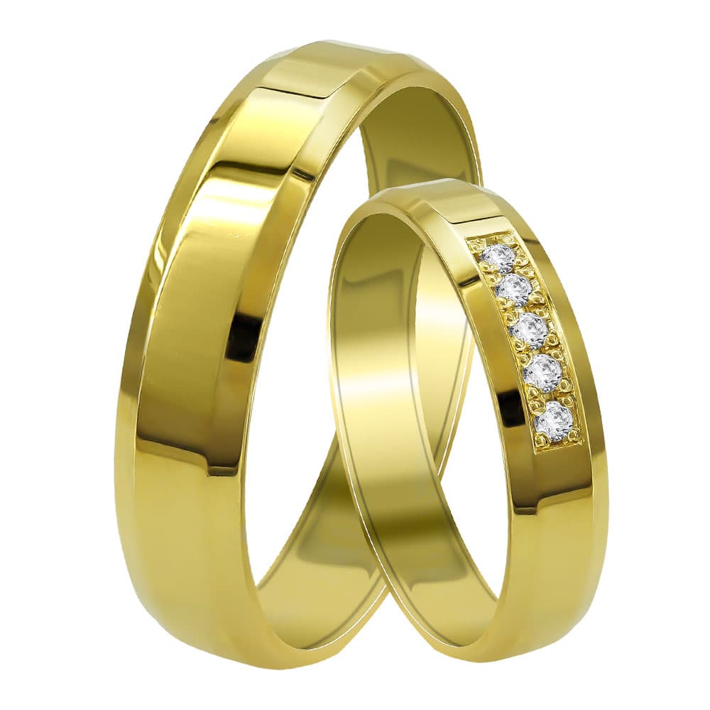 Women's Wedding Bands Gofas Gold