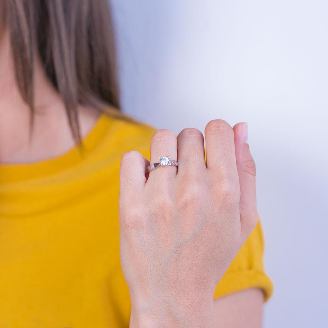 Women's Engagement Rings Gofas Silver