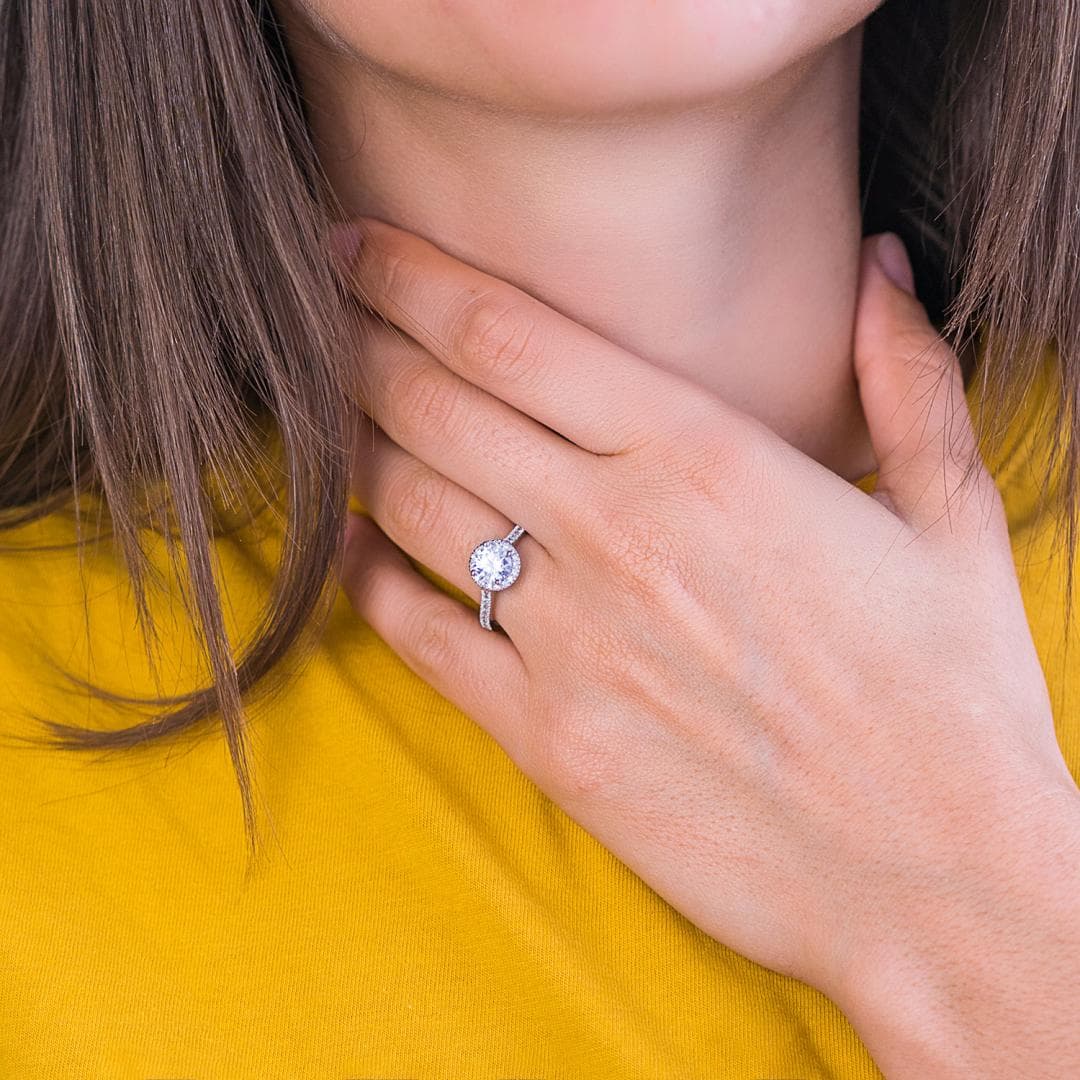 Women's Engagement Rings Gofas Silver