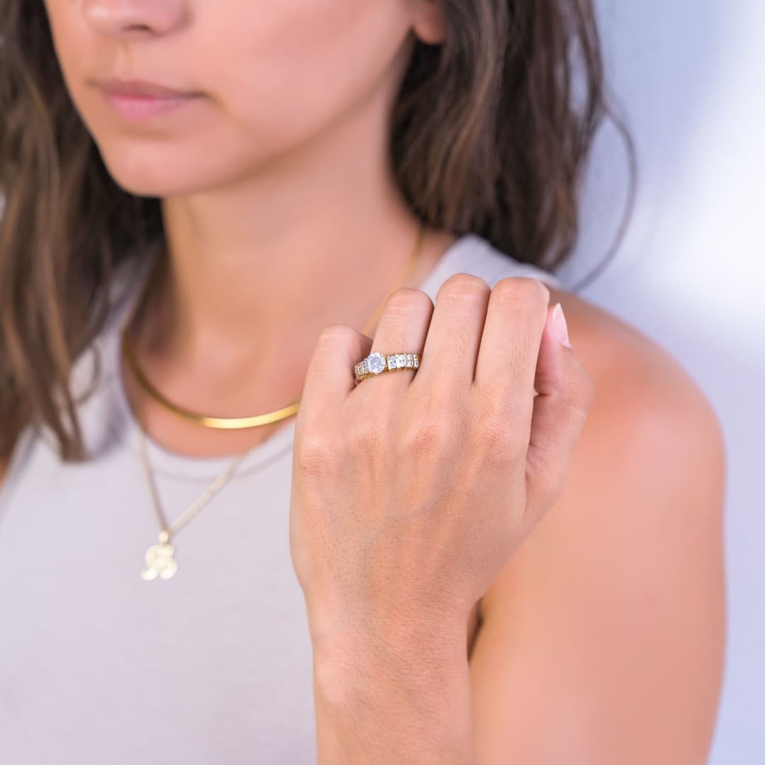 Women's Engagement Rings Gofas Gold