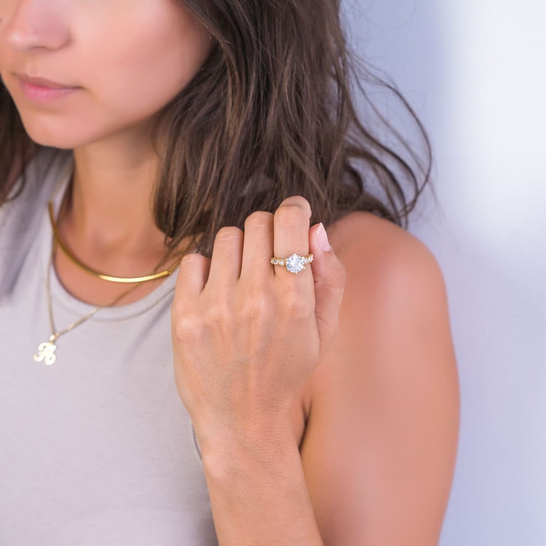 Women's Engagement Rings Gofas Gold