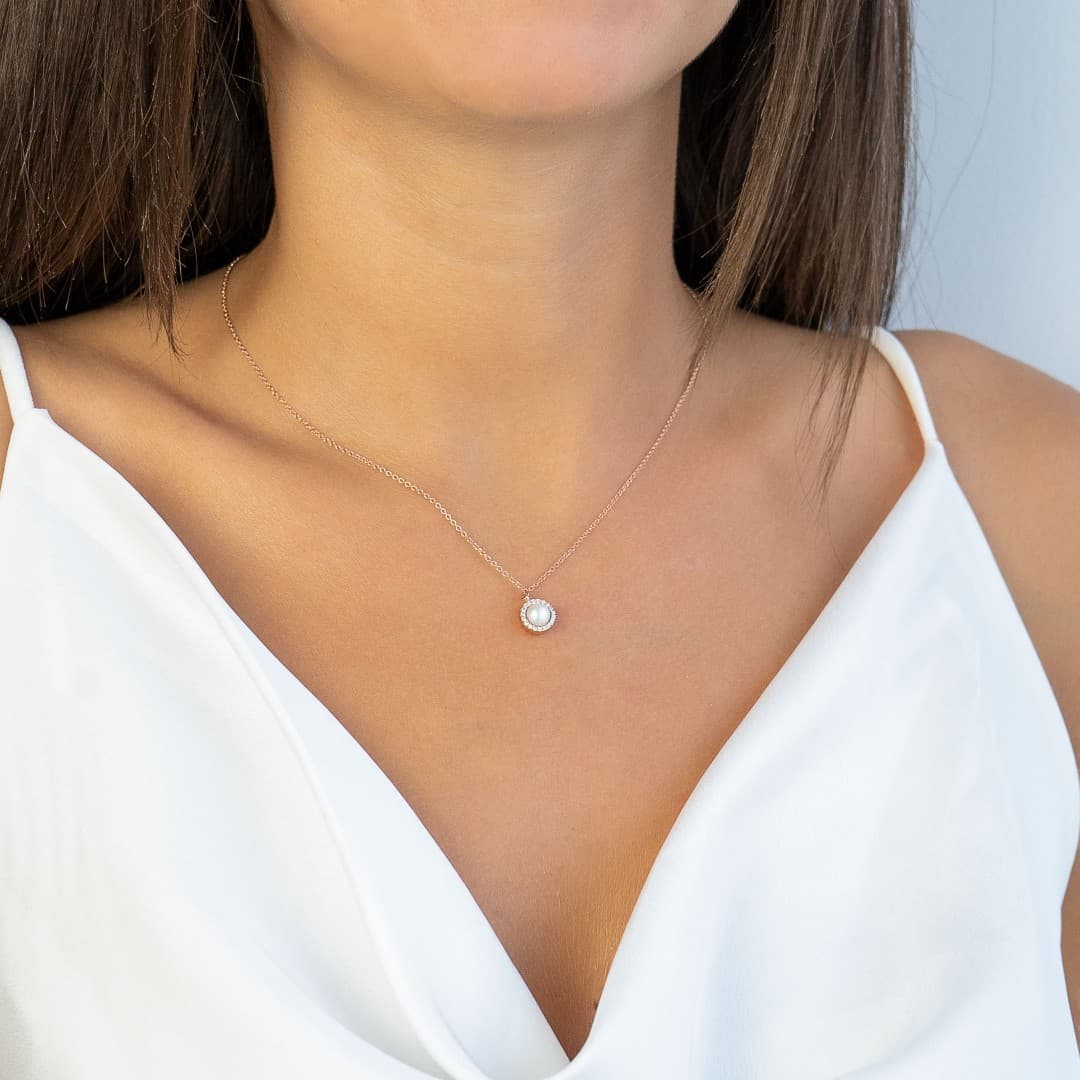 Women's Necklaces Gofas Rose Gold