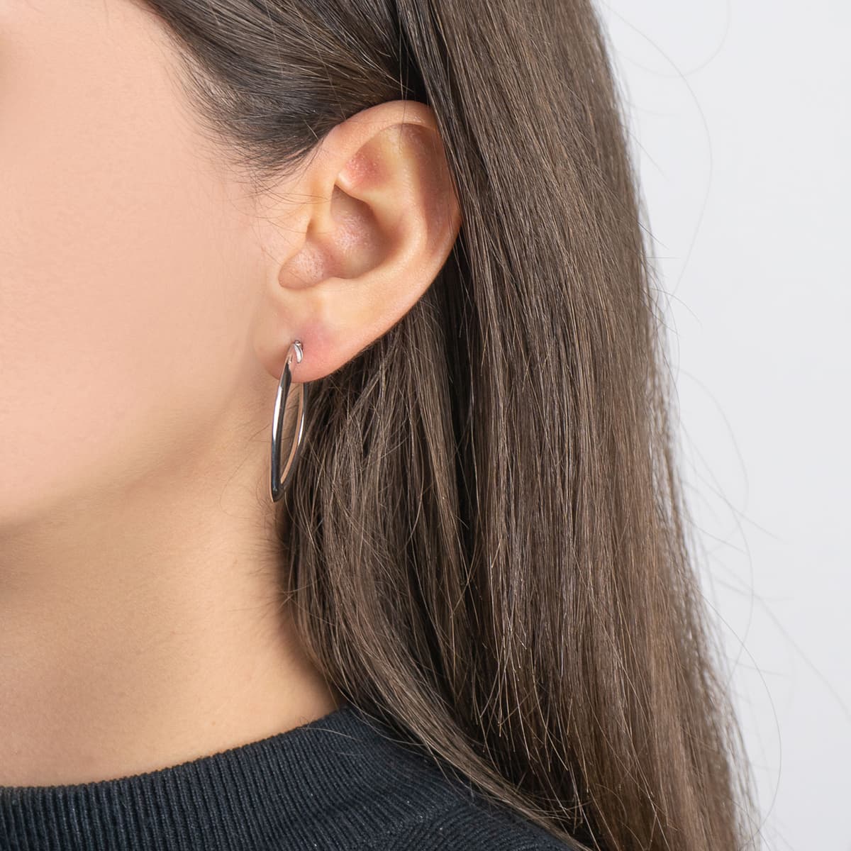 Women's Hoop Earrings Gofas Silver