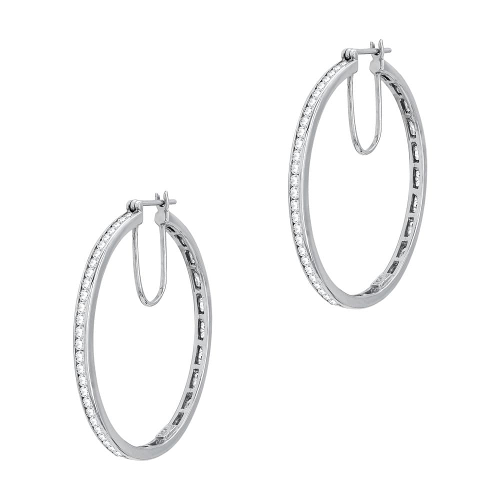 Women's Hoop Earrings Gofas Silver