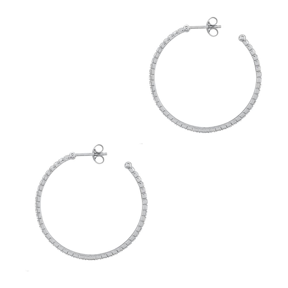Women's Hoop Earrings Gofas Silver