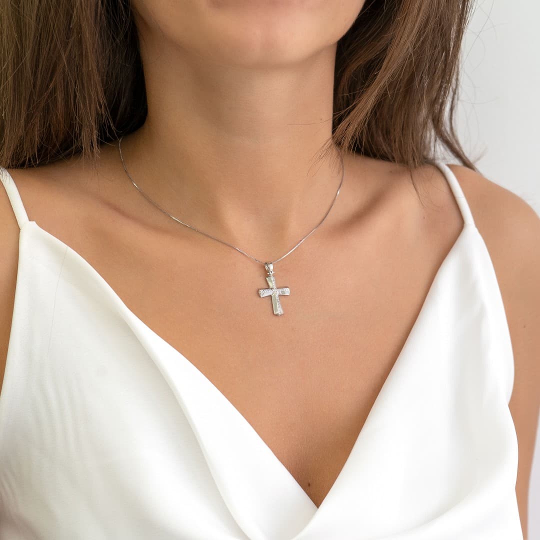 Girls' Baptism Crosses Gofas Silver