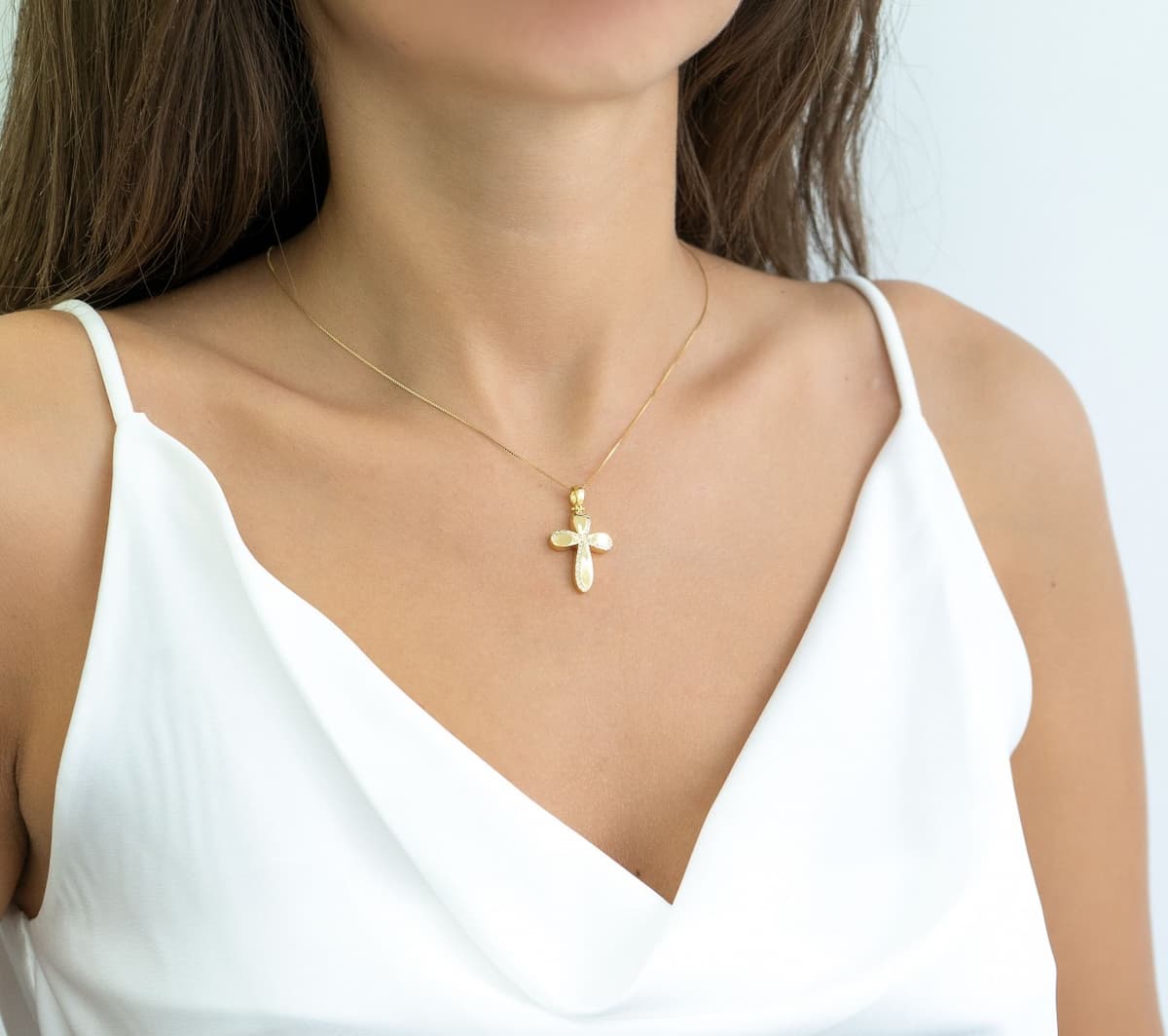 Girls' Baptism Crosses Gofas Gold