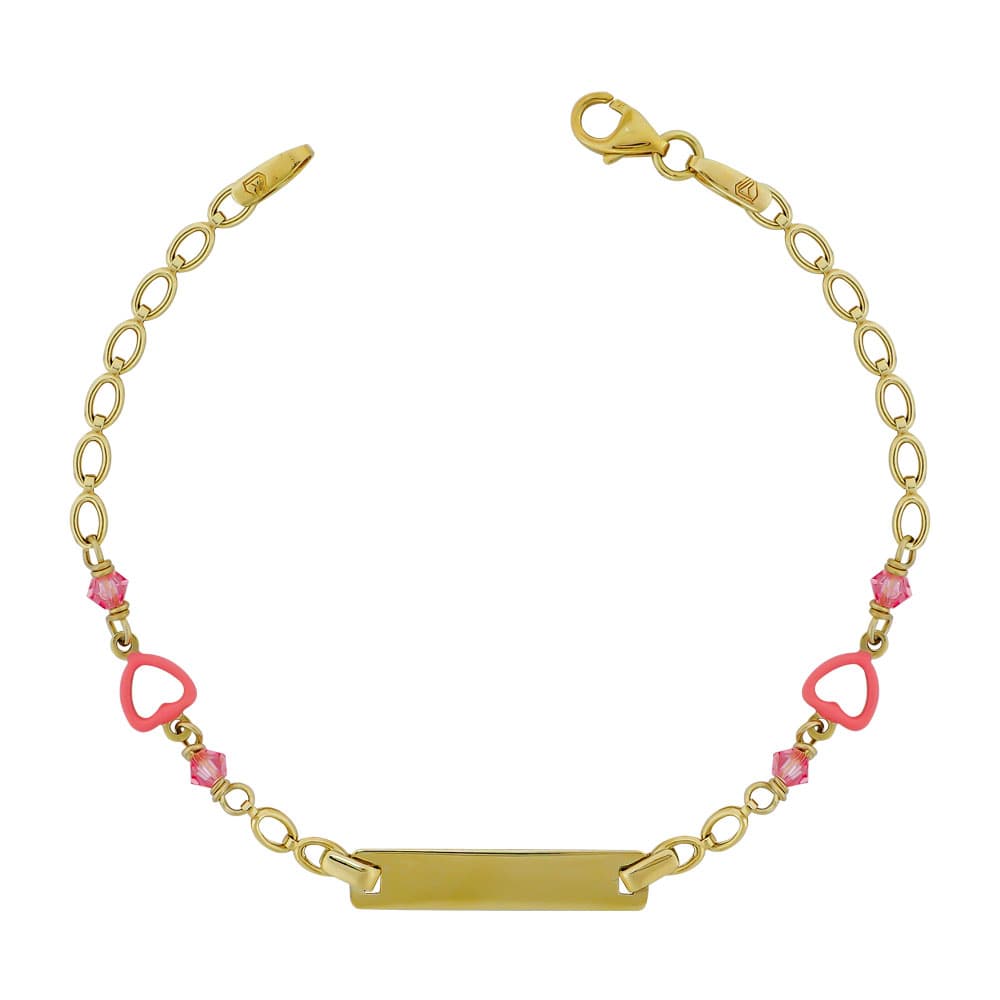 Παιδική Ταυτότητα από Κίτρινο Χρυσό 14 Καρατίων TVR528