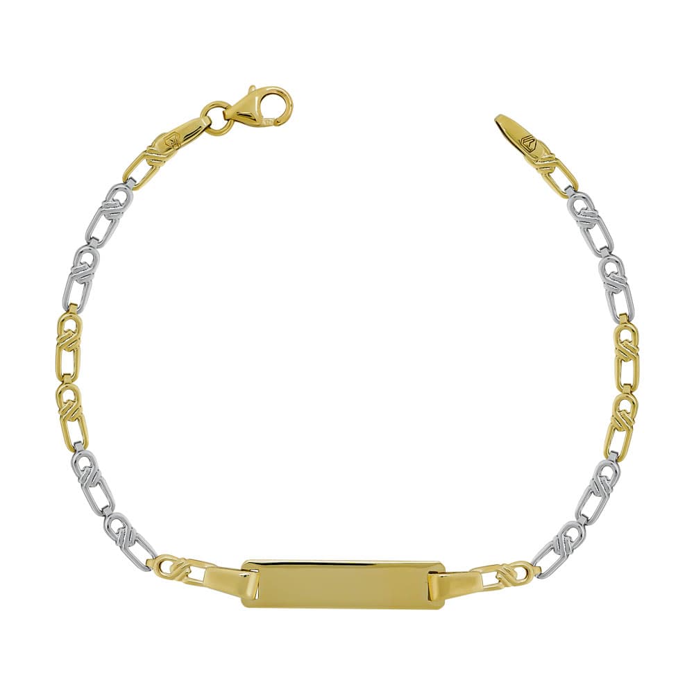 Παιδική Ταυτότητα από Κίτρινο Χρυσό Κ9 TVR455