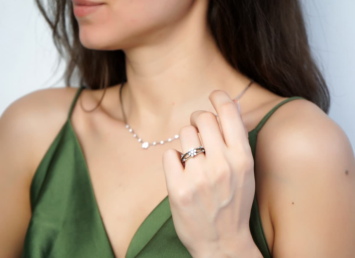 Women's Engagement Rings Gofas Silver