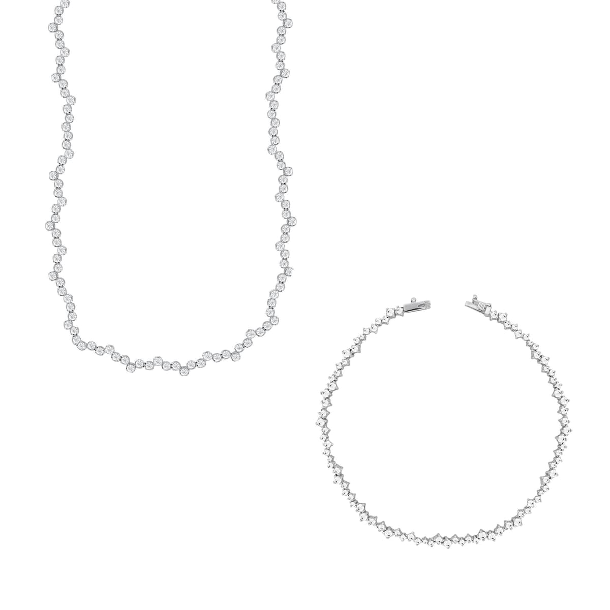 Λευκό Χρυσό Σετ 14 Καρατίων SET240