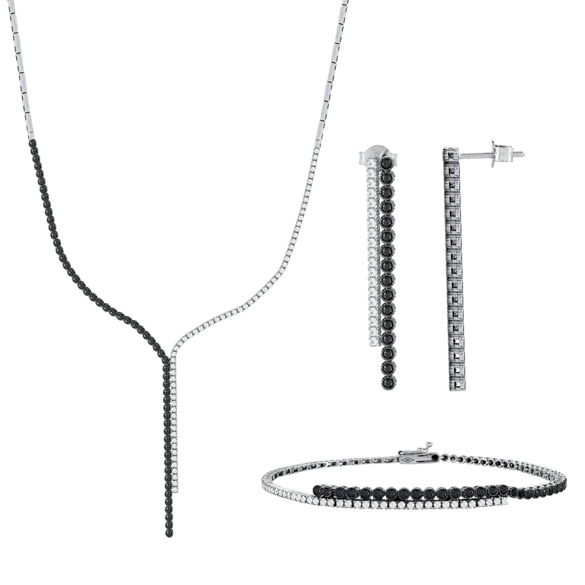 Λευκό Χρυσό Σετ 14 Καρατίων SET241