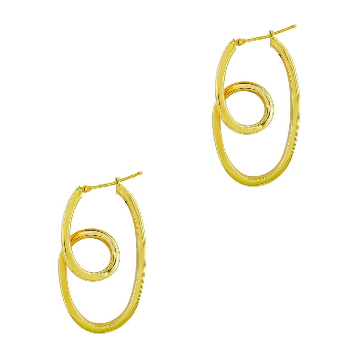 Women's Hoop Earrings Gofas Gold