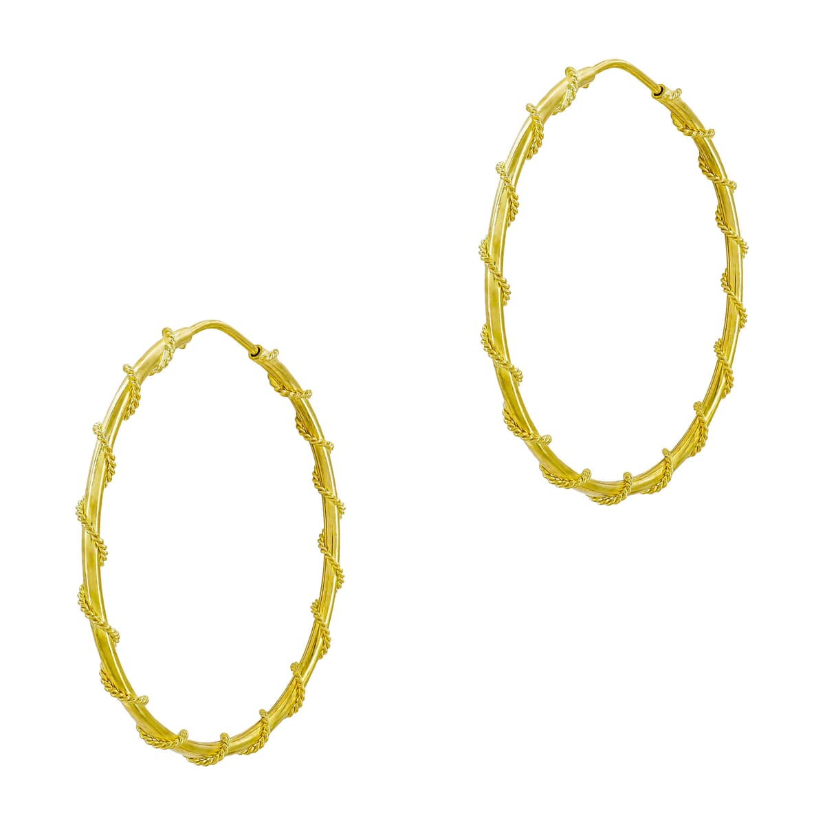 Women's Hoop Earrings Gofas Gold