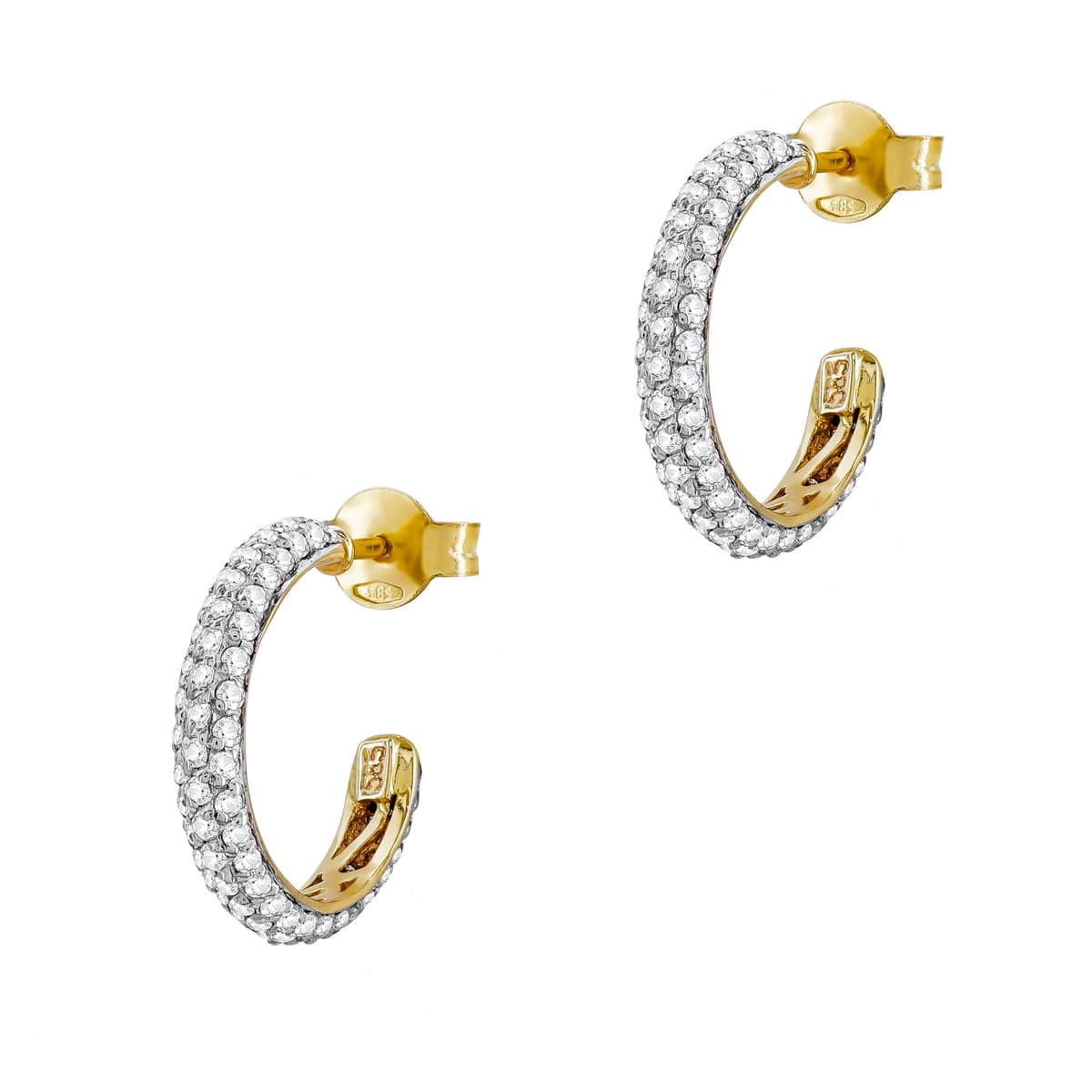 Women's Hoop Earrings Gofas Gold