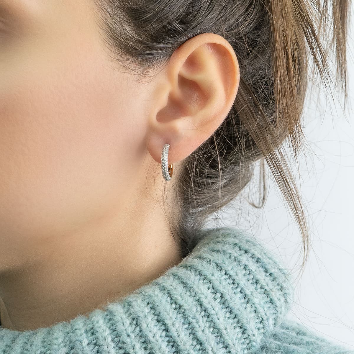 Women's Hoop Earrings Gofas Gold