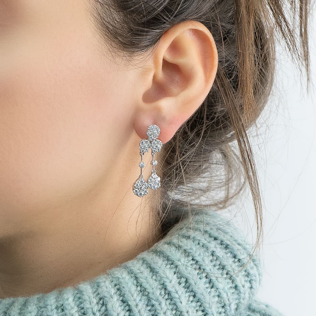 Women's Earrings Gofas Silver