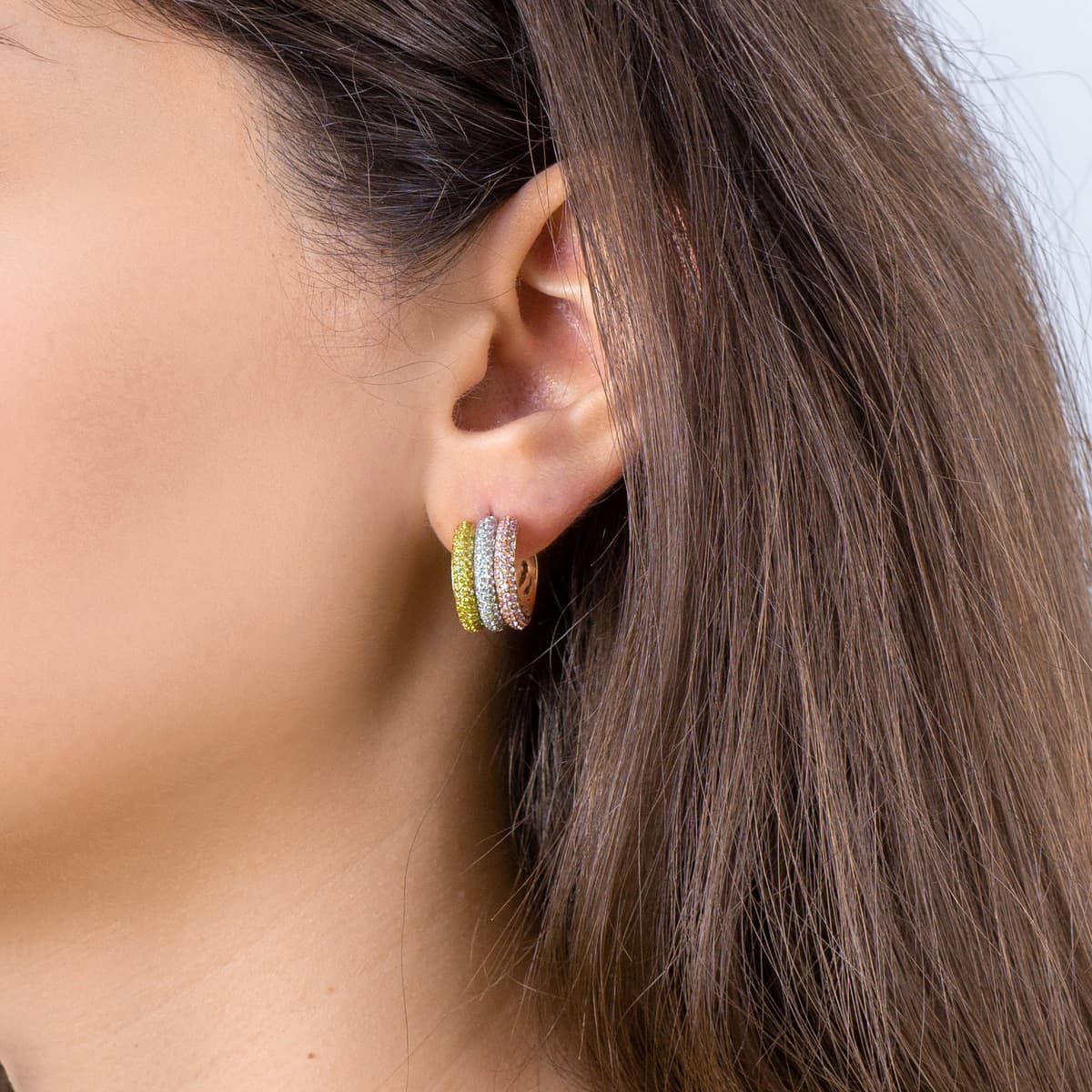 Women's Hoop Earrings Gofas Gold