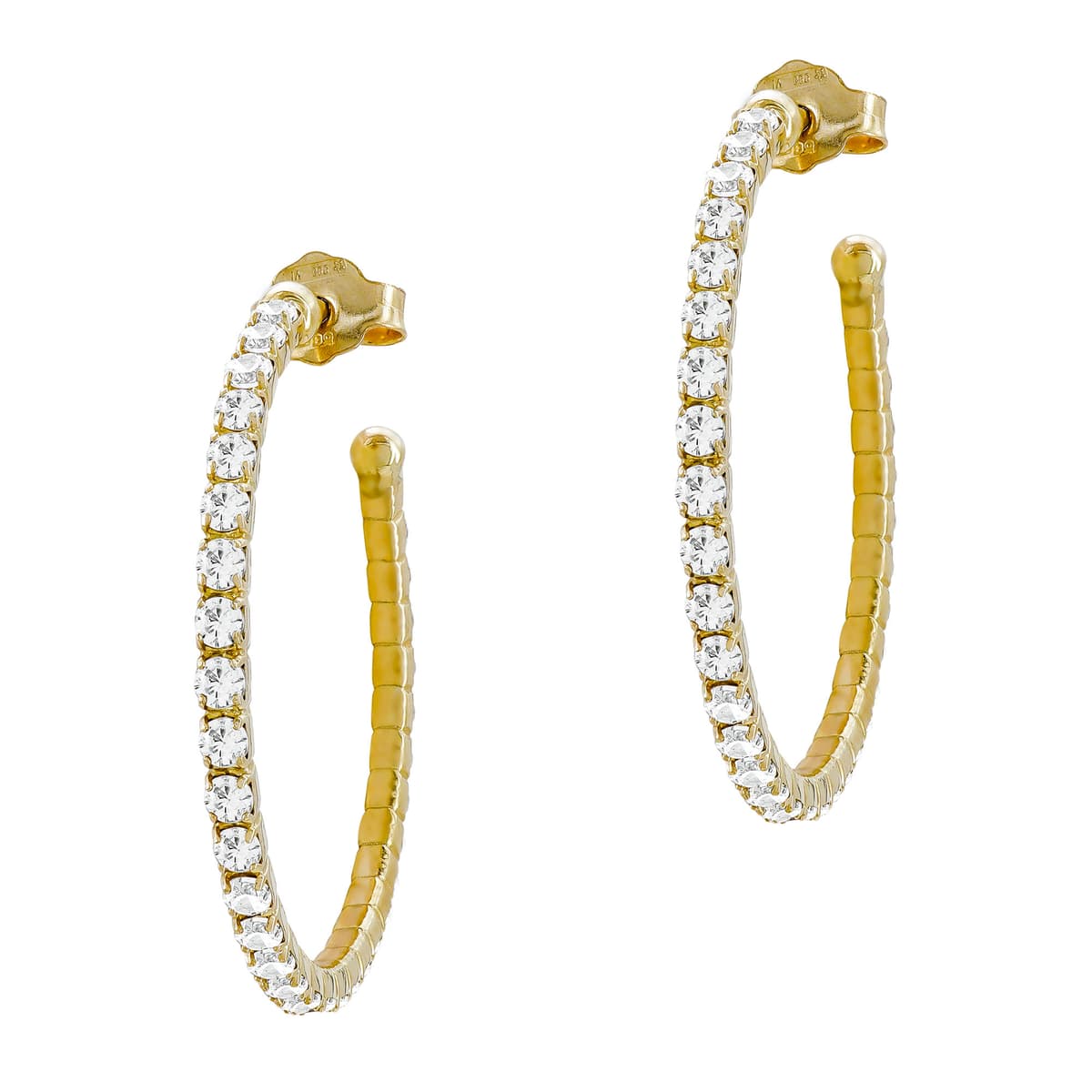 Women's Hoop Earrings Gofas Gold