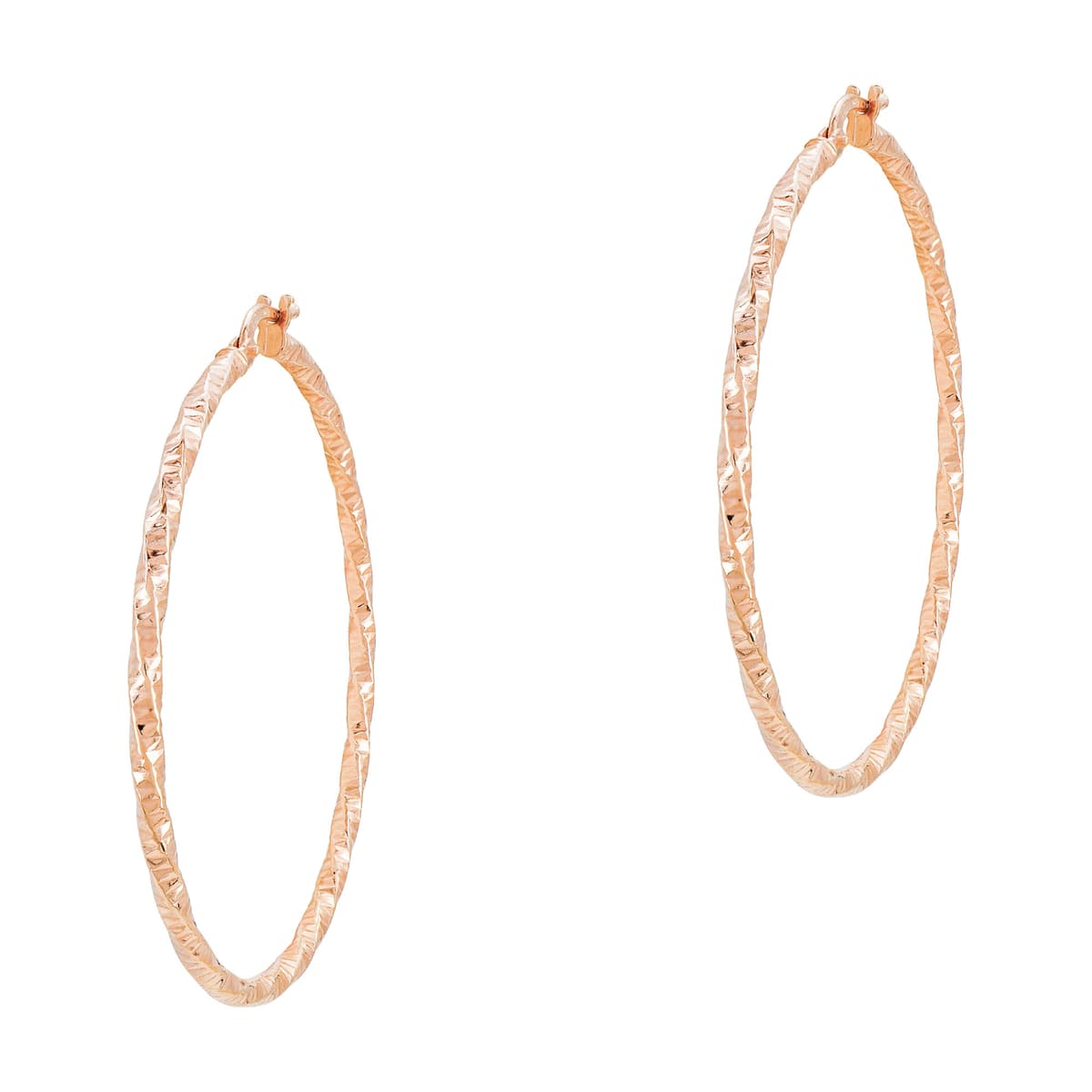 Women's Hoop Earrings Gofas Rose Gold