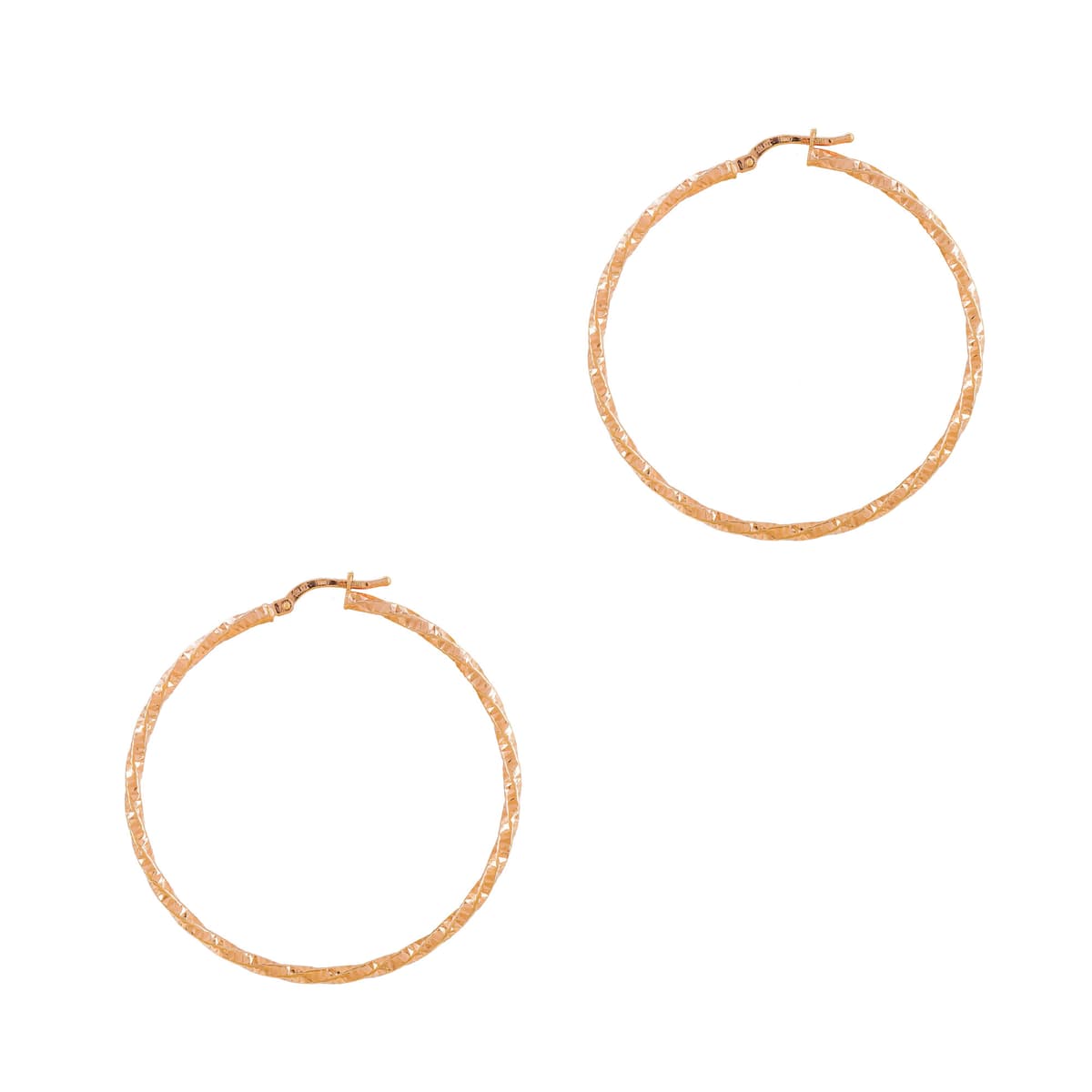 Women's Hoop Earrings Gofas Rose Gold