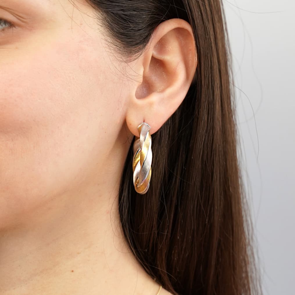 Women's Hoop Earrings Gofas Gold