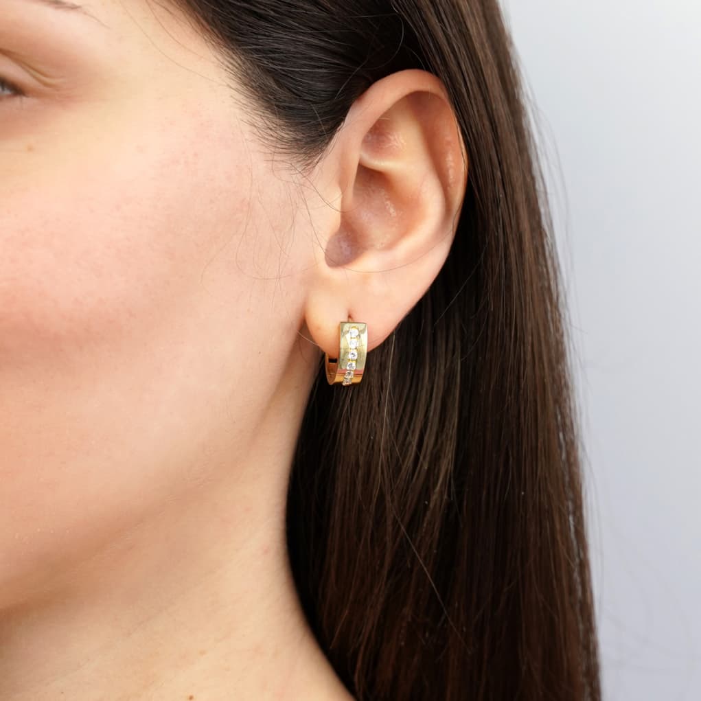 Women's Hoop Earrings Gofas Gold