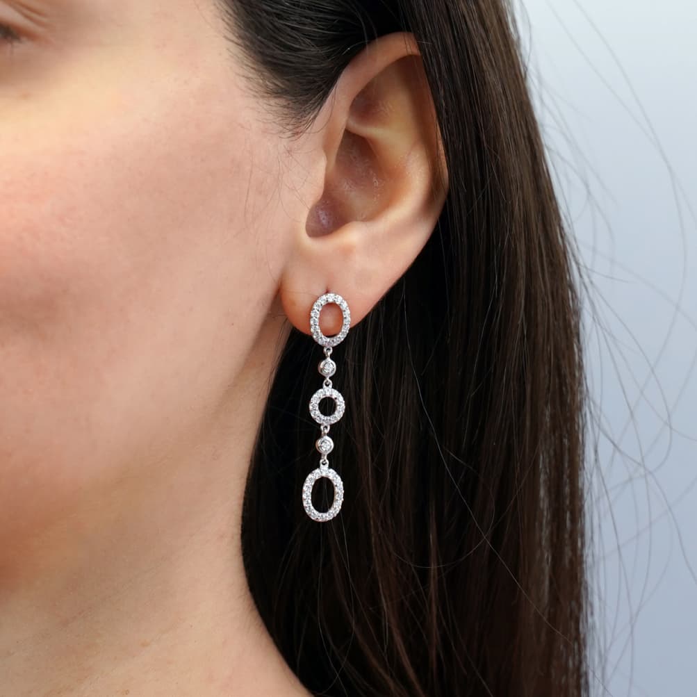 Women's Earrings Gofas Silver