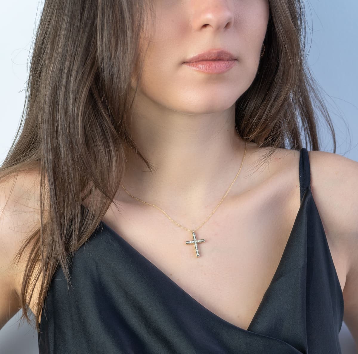 Girls' Baptism Crosses Gofas Gold