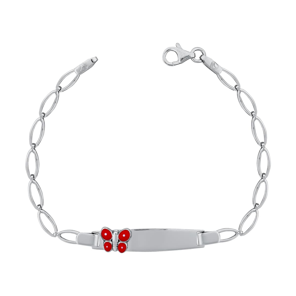 Παιδική Ταυτότητα από Λευκό Χρυσό 9 Καρατίων TVR490