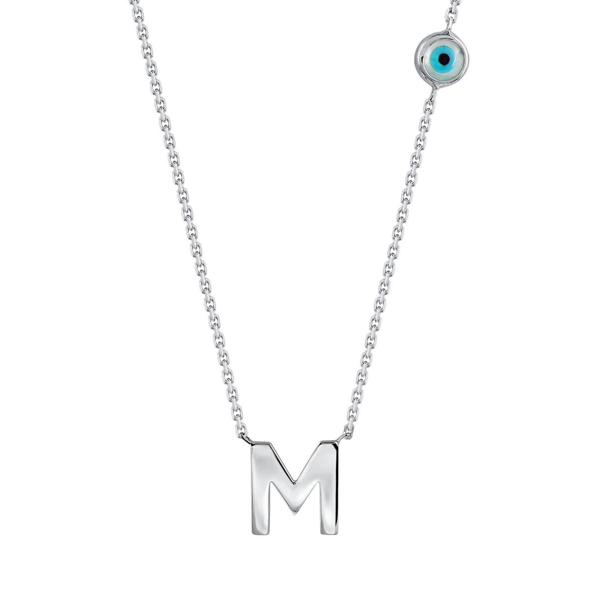 Μονόγραμμα Μενταγιόν “Μ” Από Ασήμι MG209