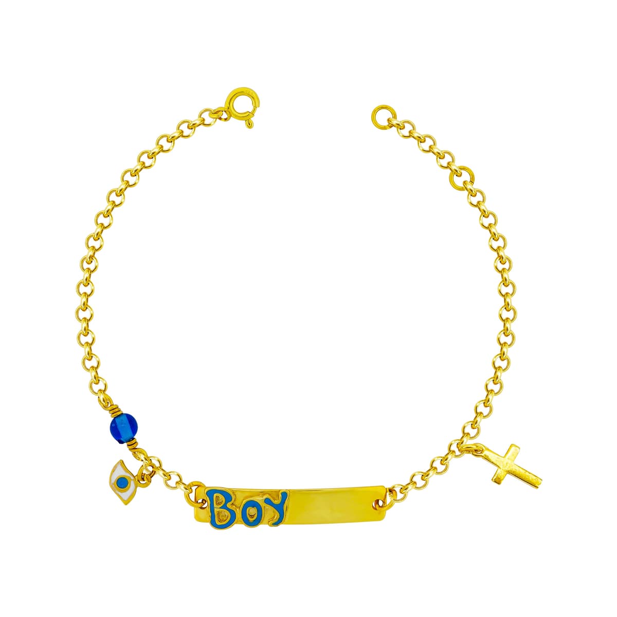 Παιδική Ταυτότητα από Επιχρυσωμένο Ασήμι TVR491