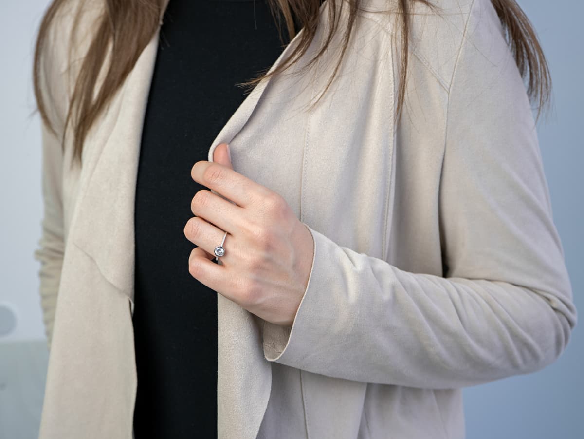 Women's Engagement Rings Gofas Silver