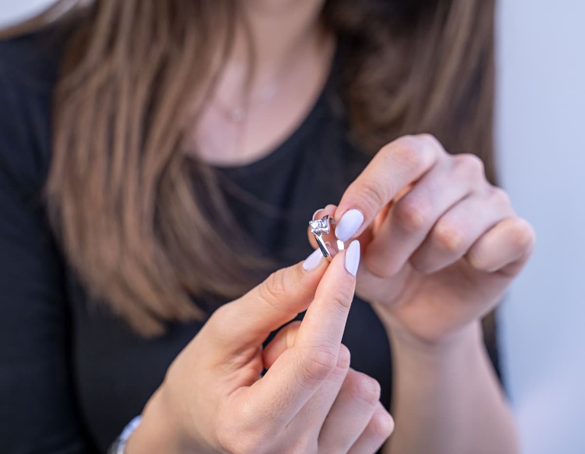 Women's Engagement Rings Gofas Silver