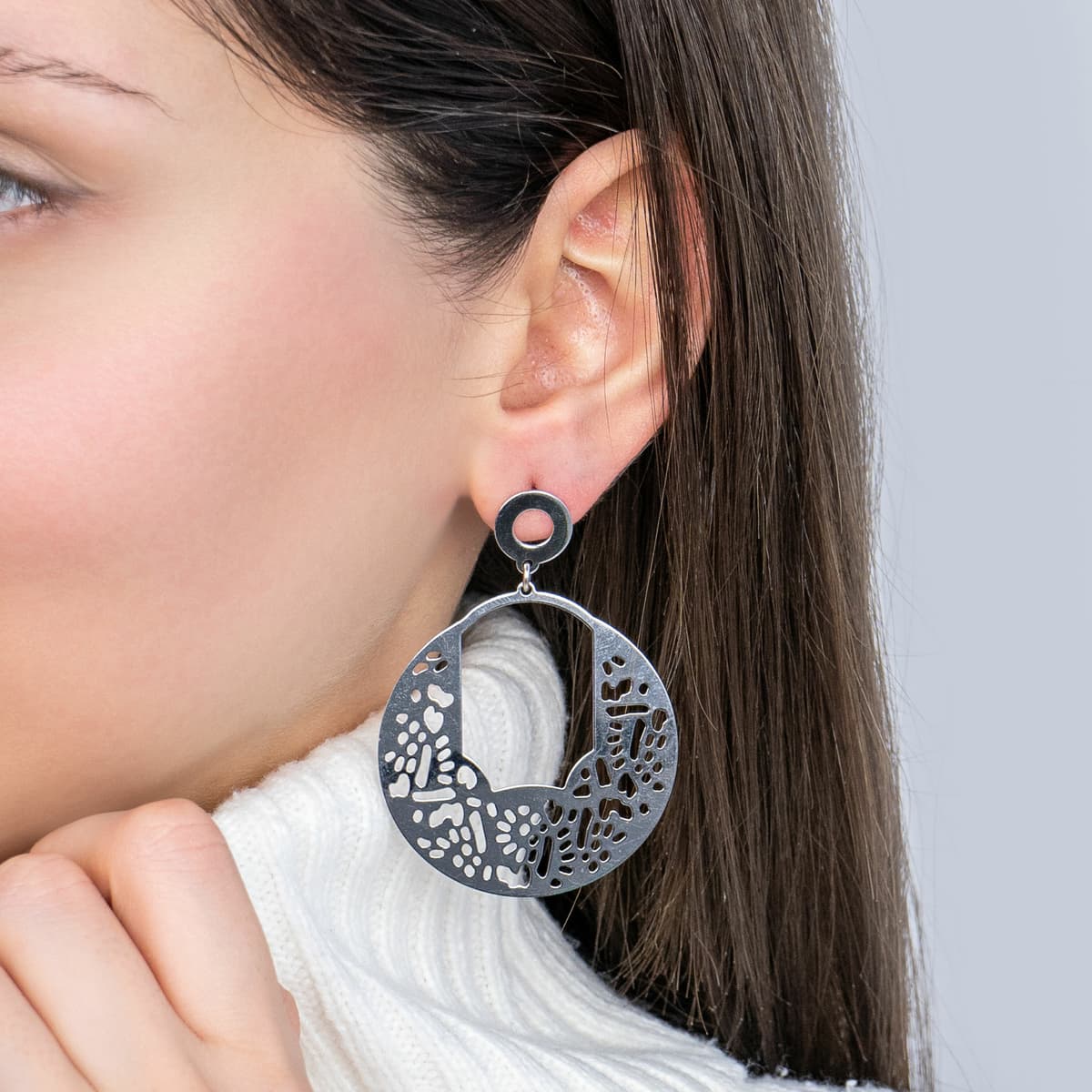Women's Earrings Gofas Silver