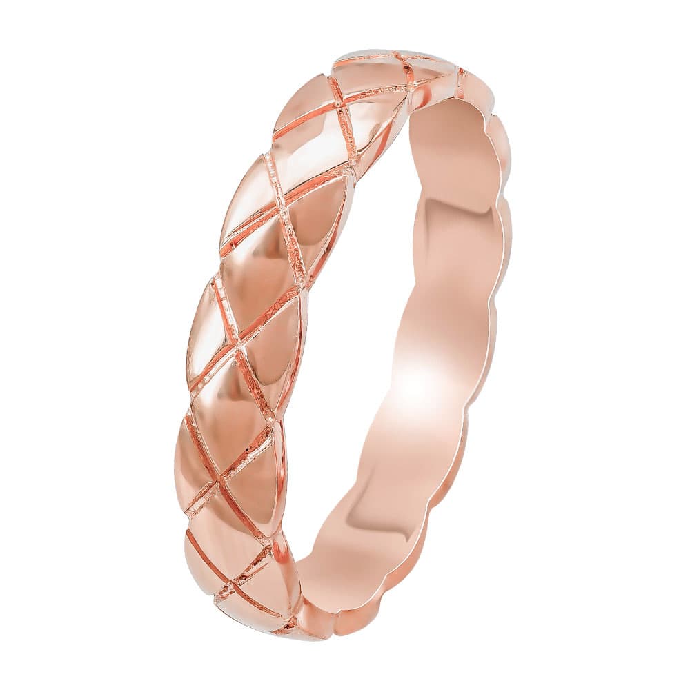 Women's Wedding Bands Gofas Rose Gold