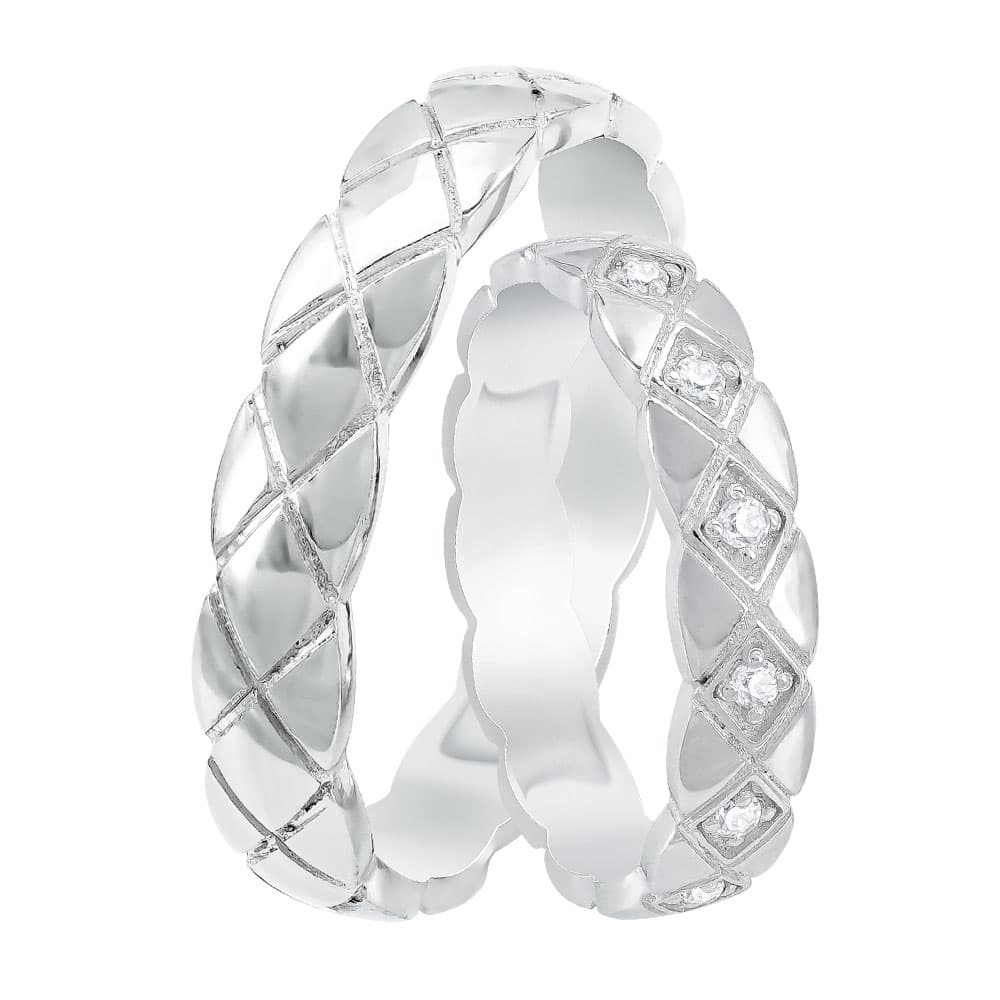 Women's Wedding Bands Gofas Silver