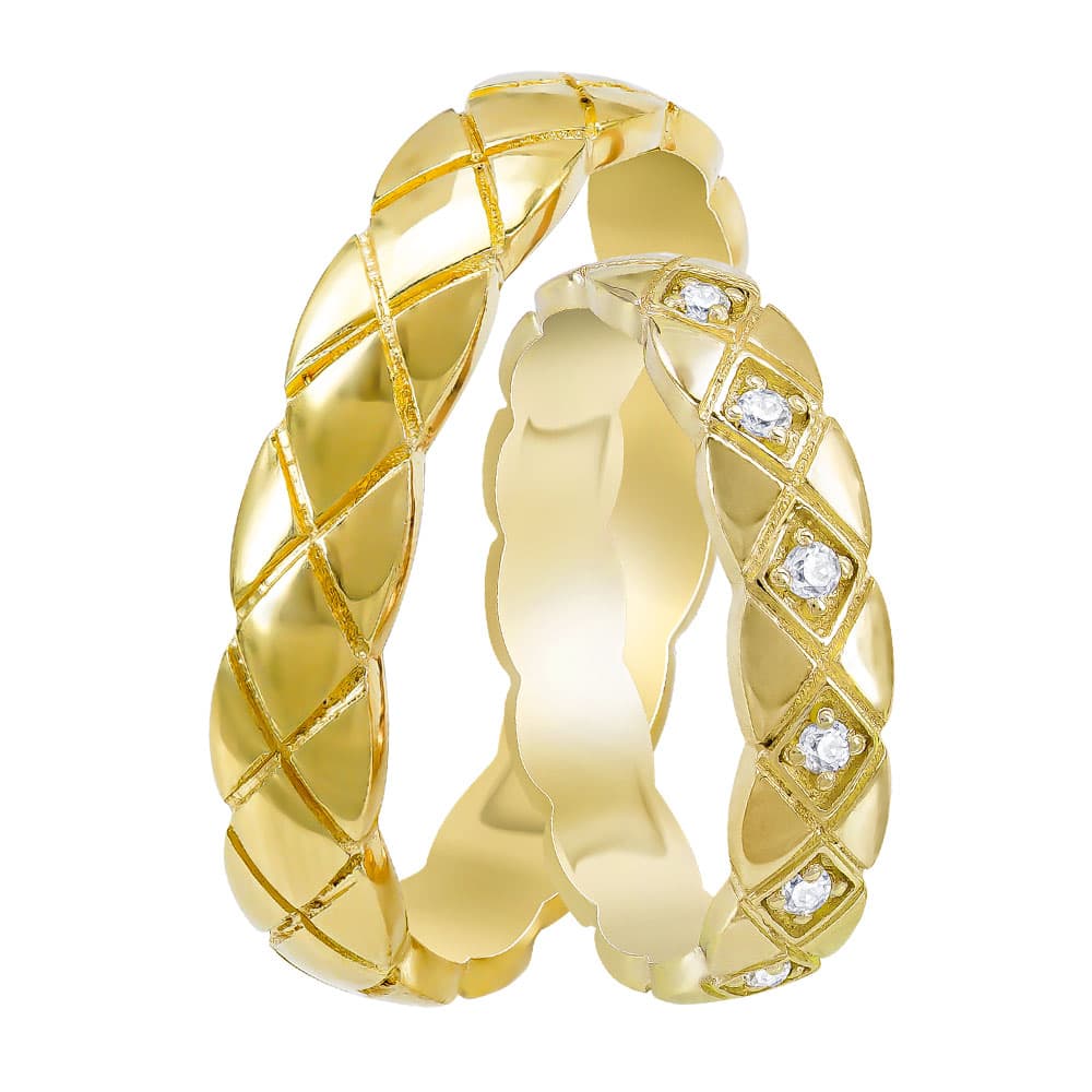 Women's Wedding Bands Gofas Gold