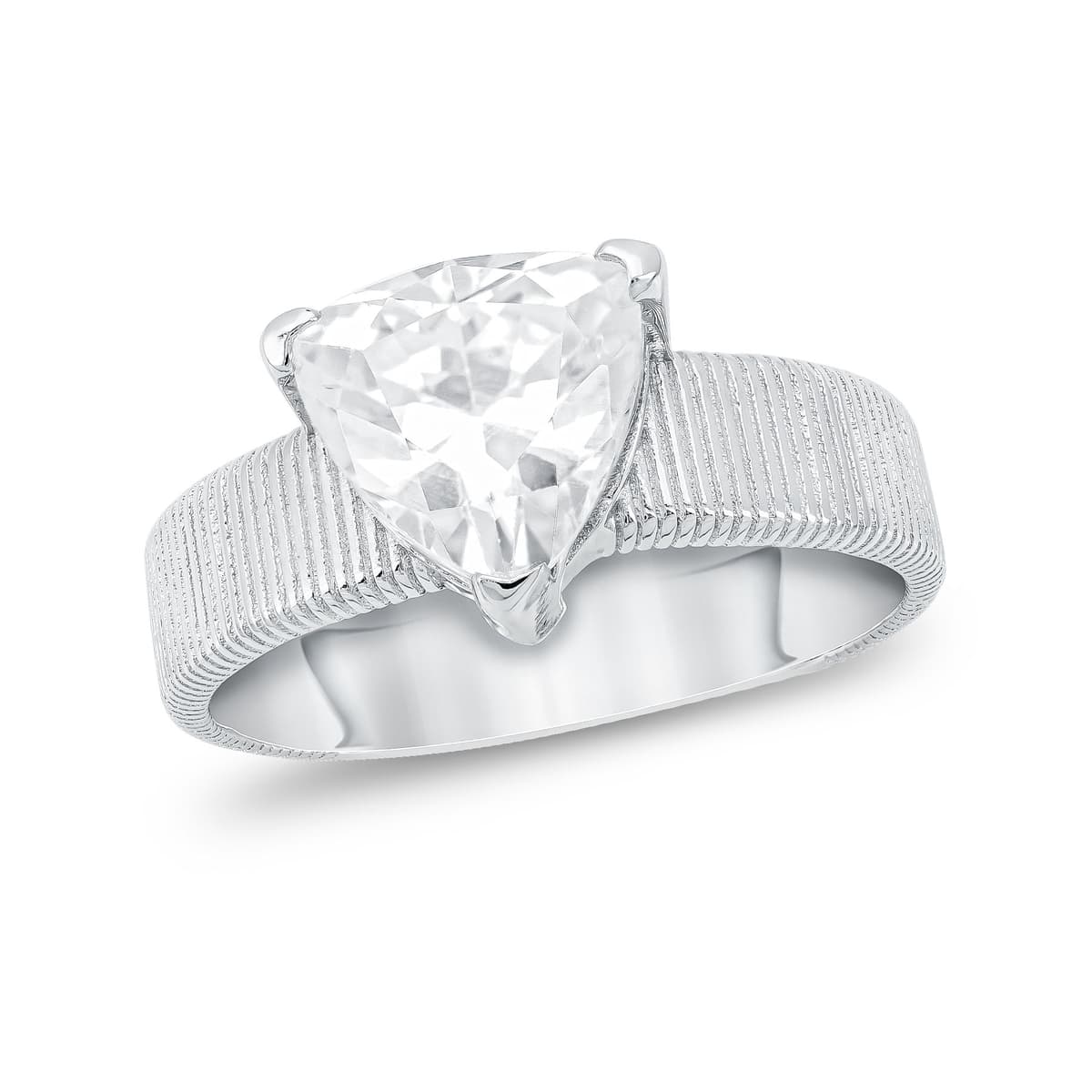 Luxenter Μονόπετρο Δαχτυλίδι από Ασήμι DX1412