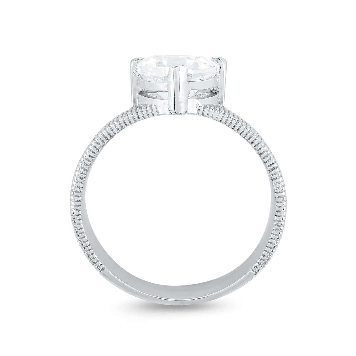 Women's Engagement Rings LUXENTER Silver