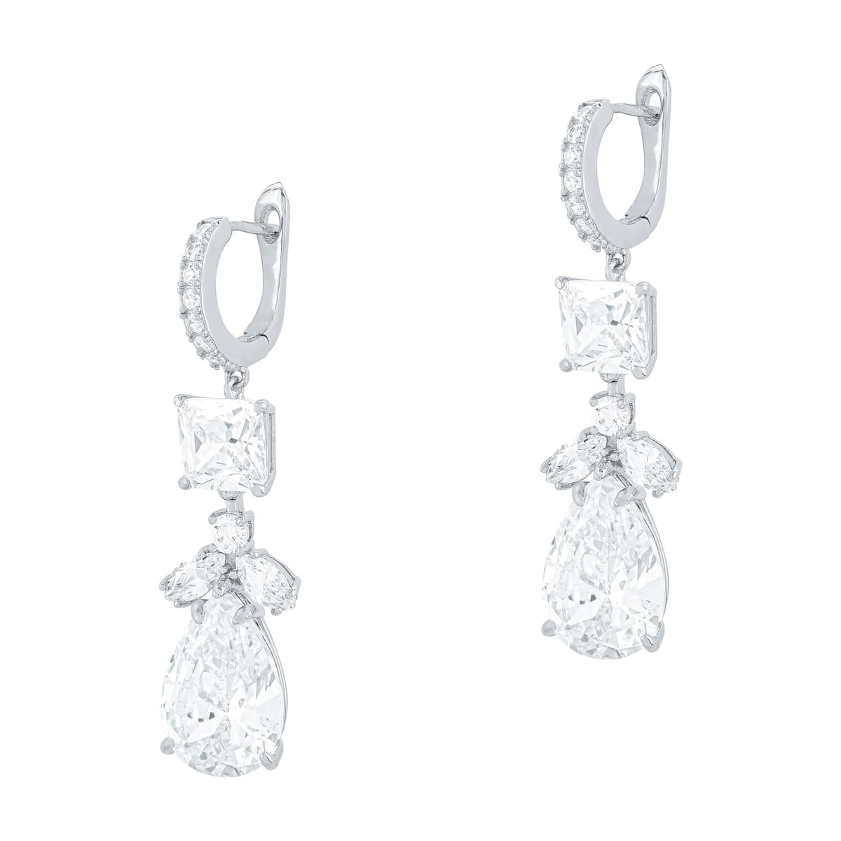 Luxenter Σκουλαρίκια με Πέτρες Από Ασήμι SK1714