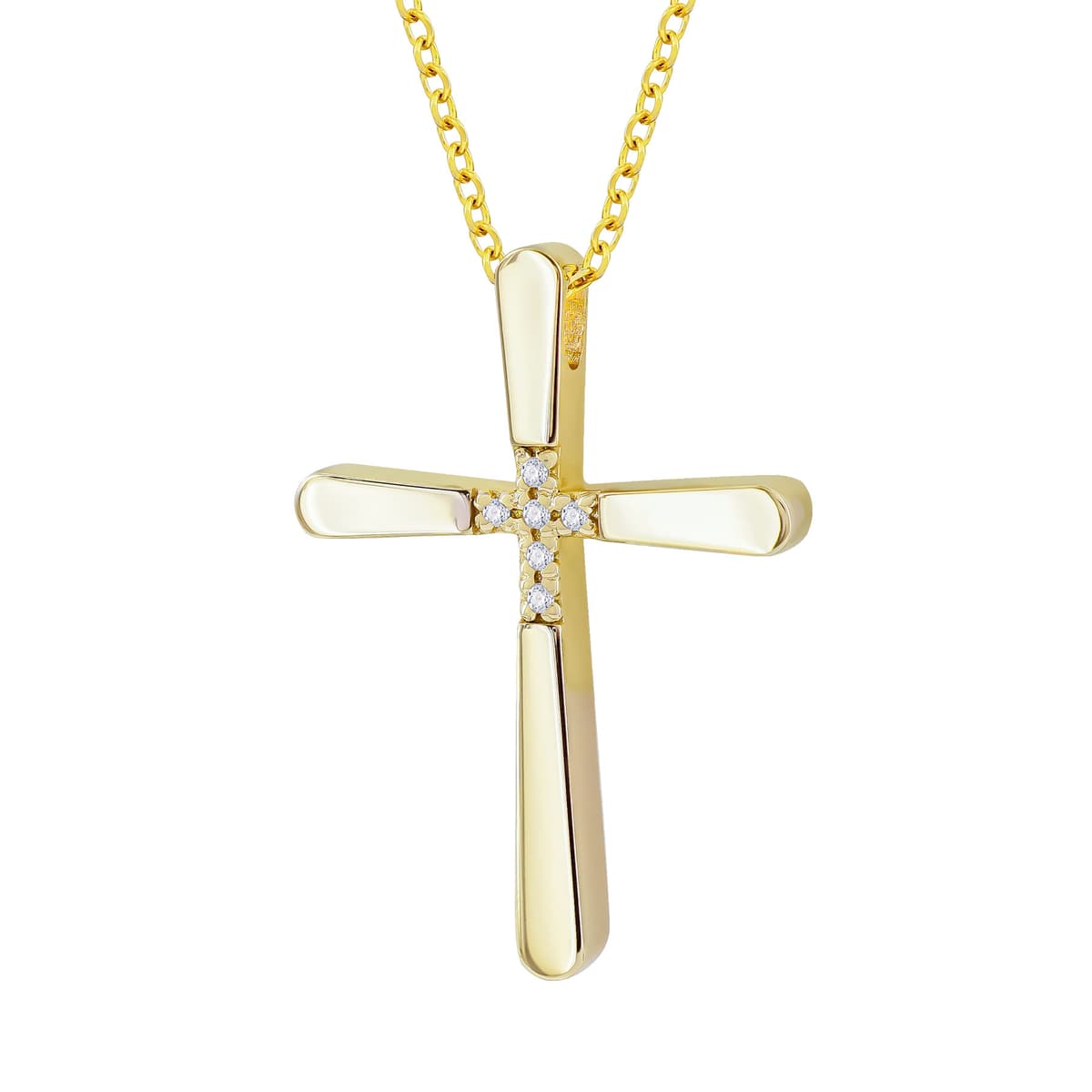 Girls' Baptism Crosses Gofas Gold