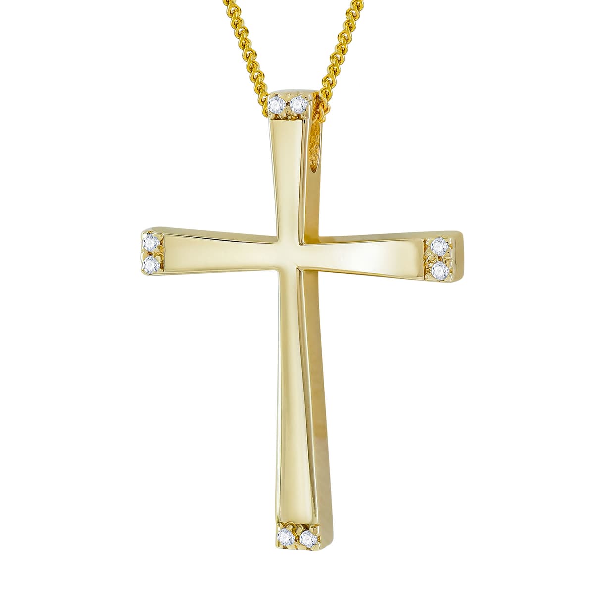 Girls' Baptism Crosses Gofas Gold