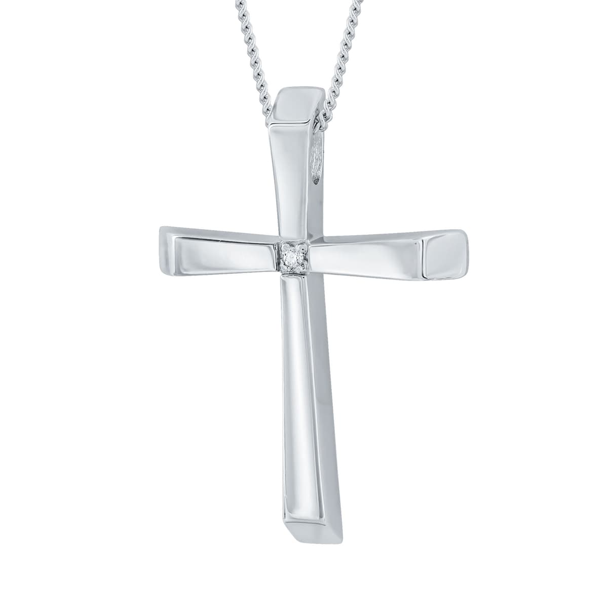 Girls' Baptism Crosses Gofas Silver