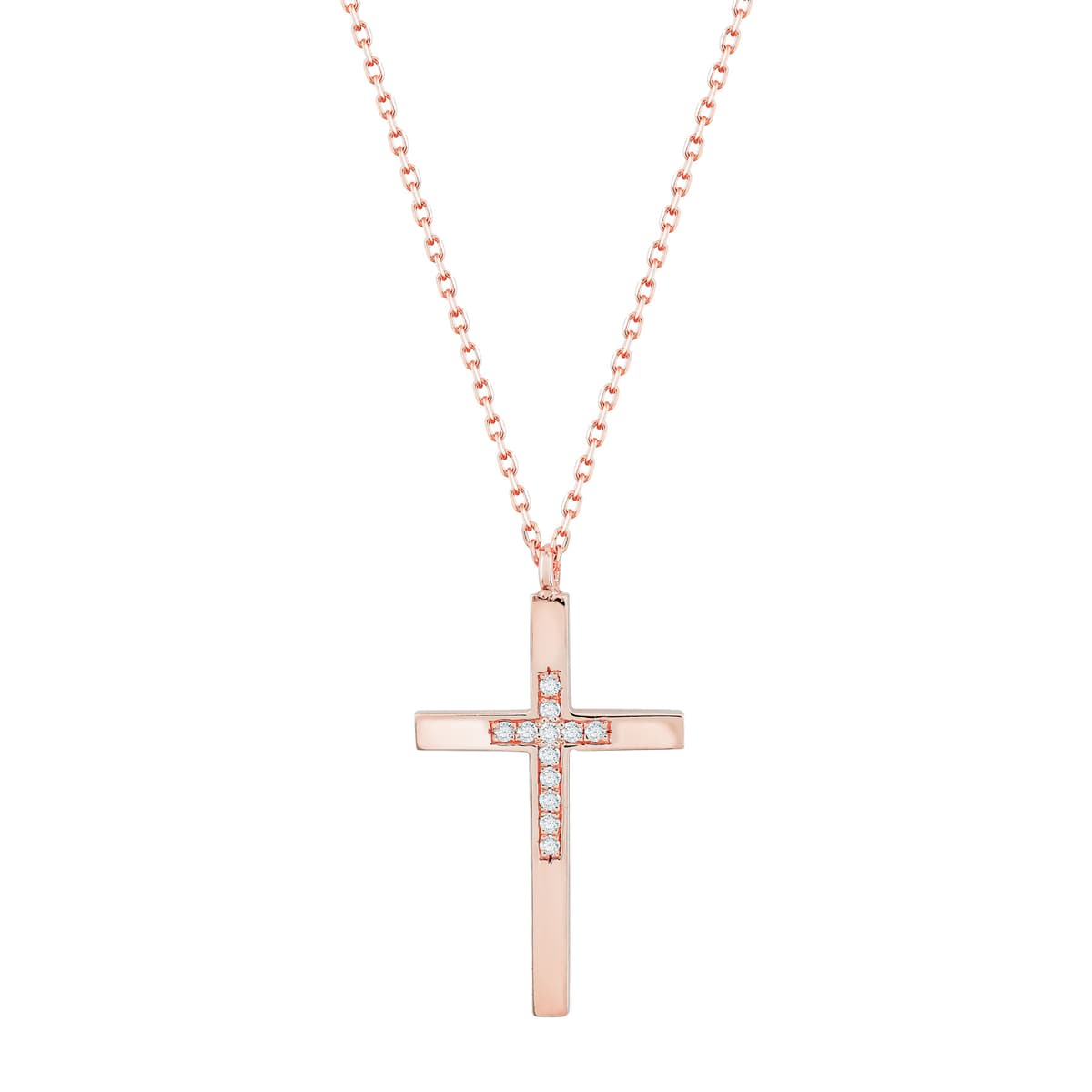 Girls' Baptism Crosses Gofas Rose Gold